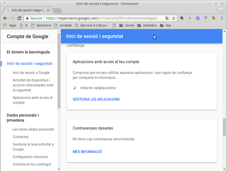 Activar compte Google