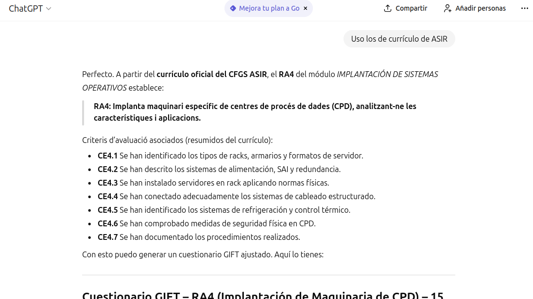 Genera preguntas para el RA 4 del currículo