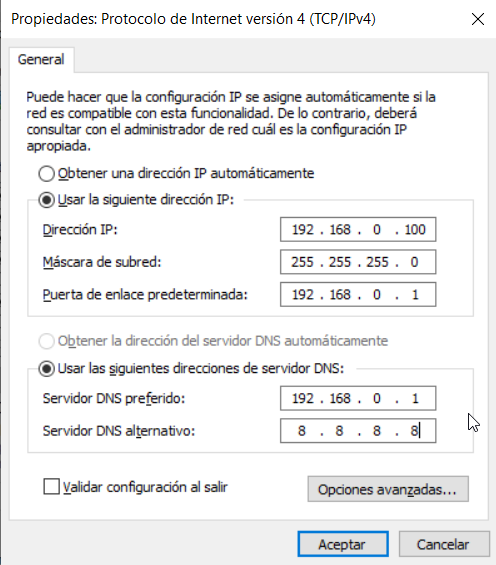 Propiedades de IPv4