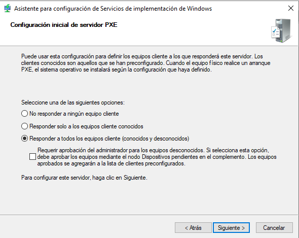 config WDS - PXE