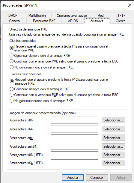 WDS - propiedades