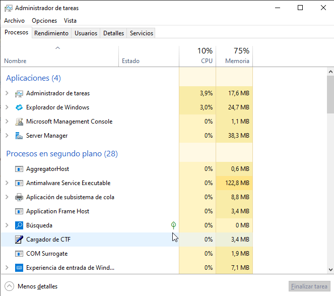 Administrador de Tareas