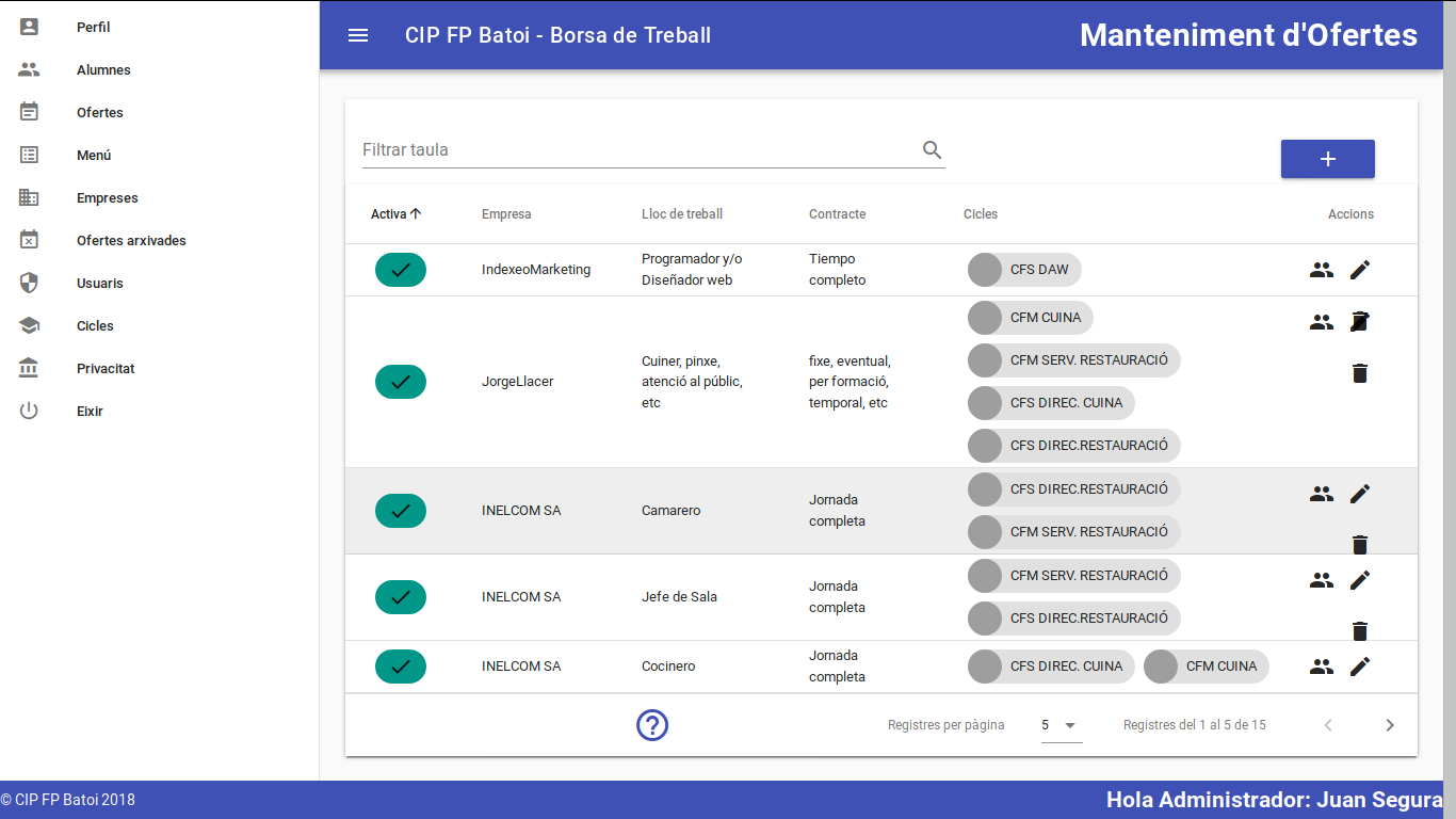 Ejemplo de página web