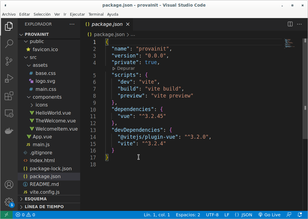 Directorios del proyecto de plantilla simple